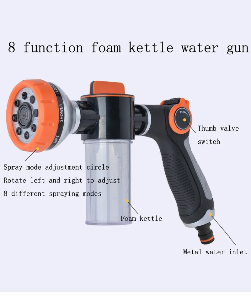 Pup Jet Dog Wash
Plastics Water Hose Nozzle with Dispenser Car Wash Foam Gun