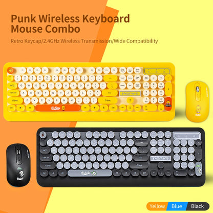 Wireless Keyboard&Mouse Set Retro