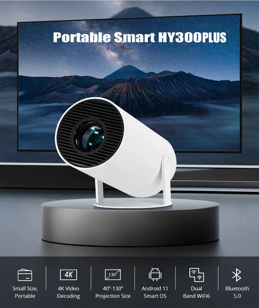 HD Projector portatil 4K 1280x720P, LED Video Home Theater Cinema Phone mini Proyector Movie
