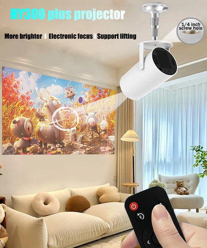 HD Projector portatil 4K 1280x720P, LED Video Home Theater Cinema Phone mini Proyector Movie