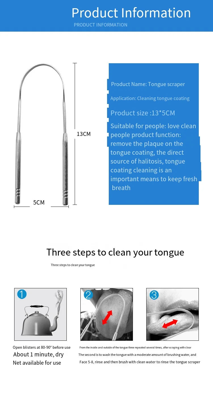 Stainless Tongue Scraper