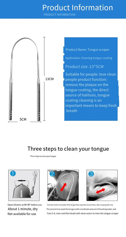 Stainless Tongue Scraper