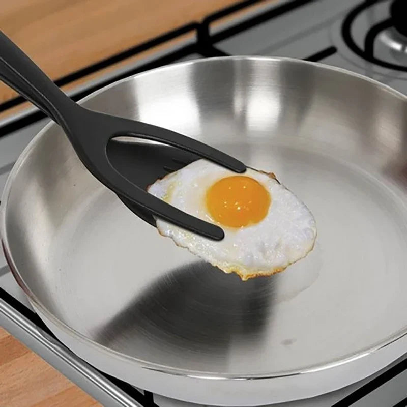 2 in 1 Grip and Flip Spatula Clamp Egg Pancake