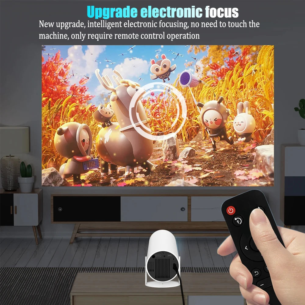 HD Projector portatil 4K 1280x720P, LED Video Home Theater Cinema Phone mini Proyector Movie